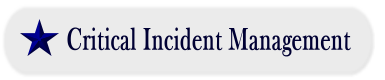 Critical Incident Management